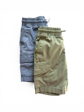 Kohl's Kids Cargo Shorts Two-Pack in Blue & Green